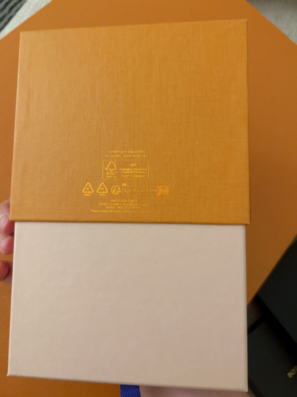 Authentic Louis Vuitton Orange Small Jewelry Boxes + Gift Bag Bundle Luxury - Picture 3 of 5